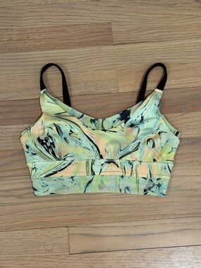 FP Movement by Free People Marble Print Sports Bra, Size Small